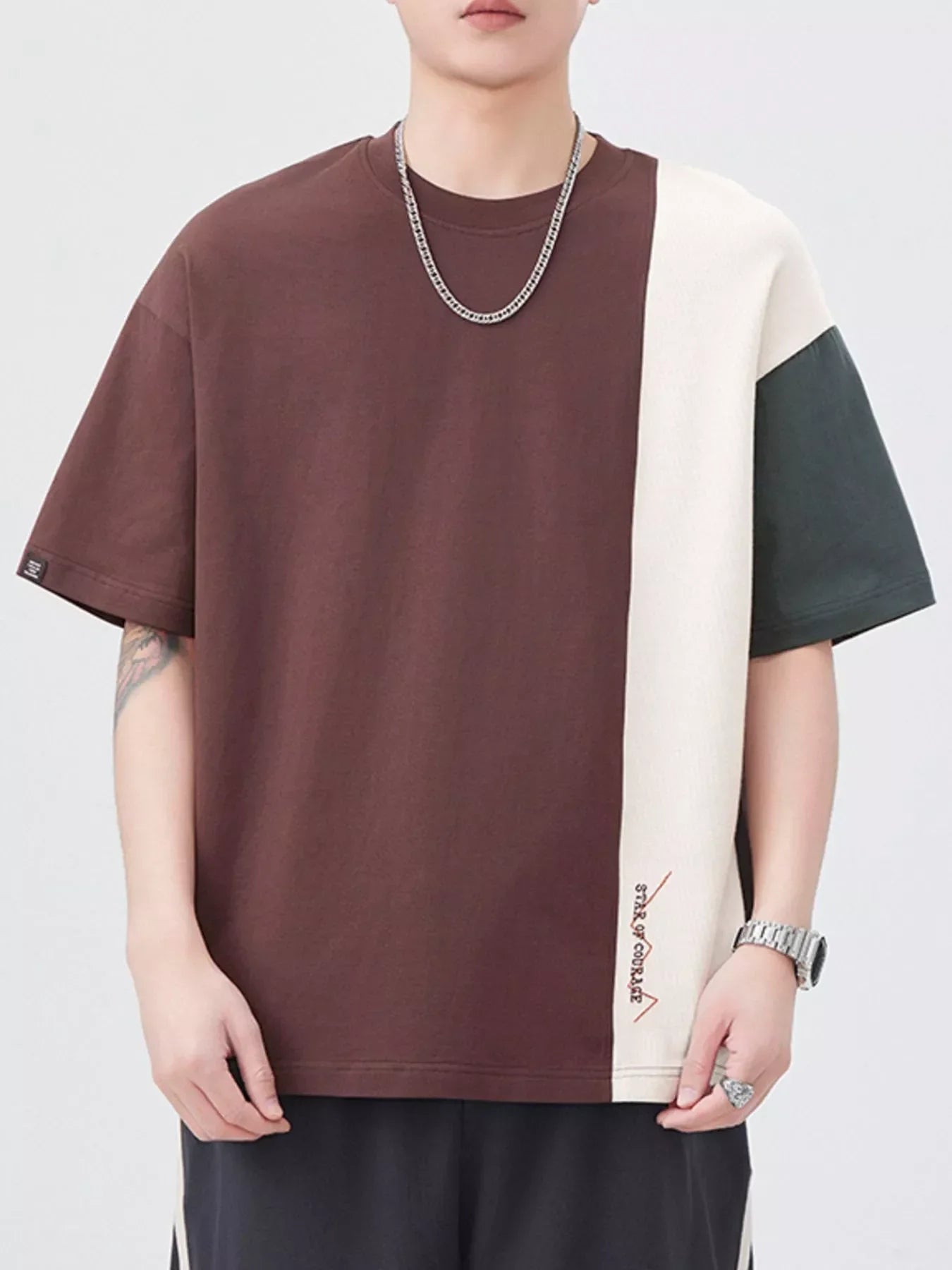Plus Size Oversized Block T Shirt Cotton - Southern Shores Clothing