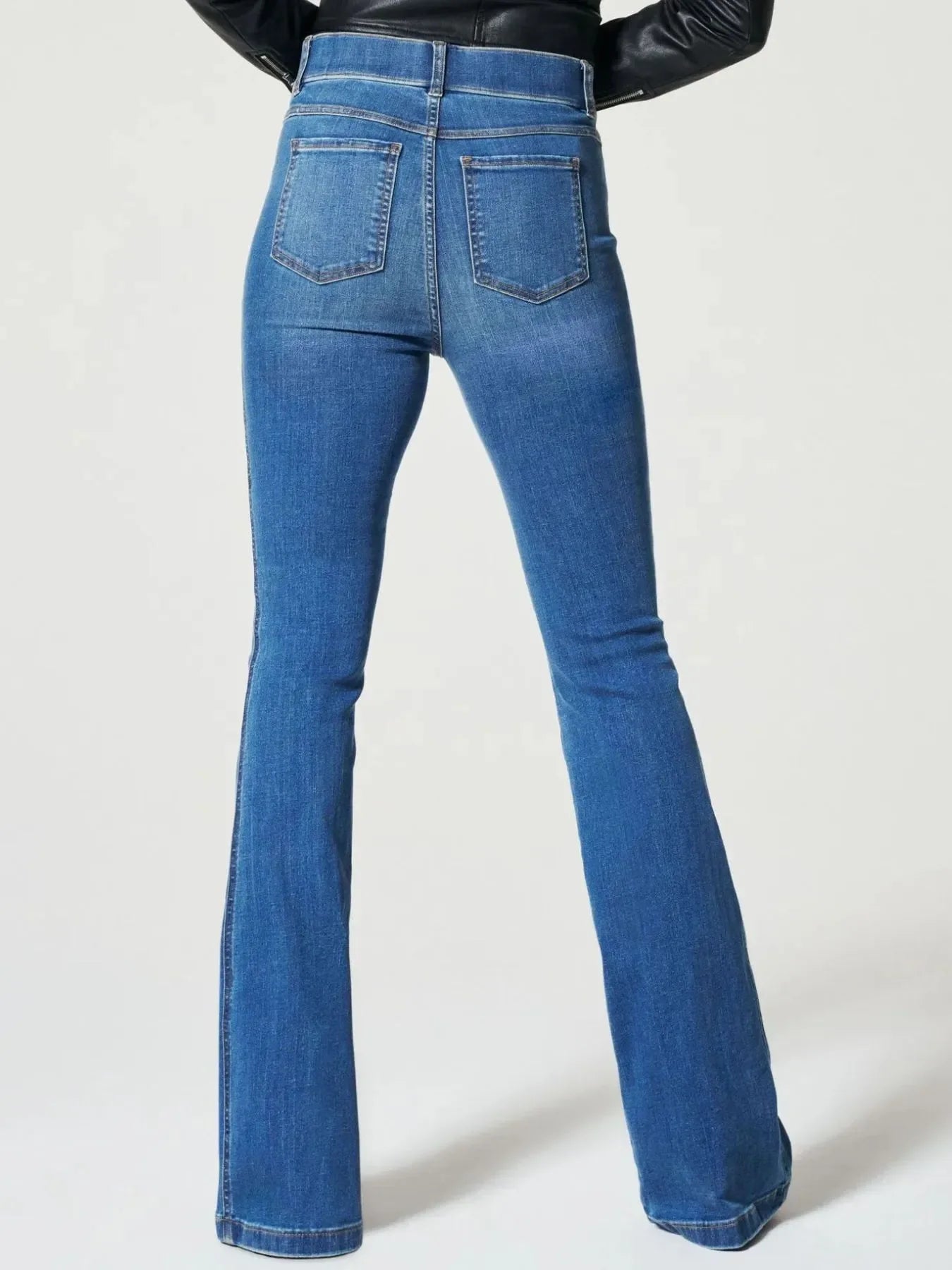 Coastal High-Waisted Flare Jeans Plus Size Stretch Denim - Southern Shores Clothing