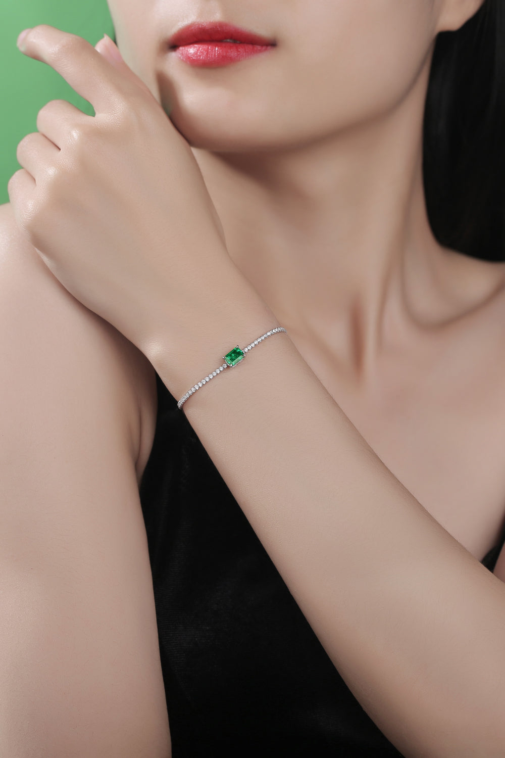Southern Shores Adored 1 Carat Lab-Grown Emerald Bracelet
