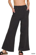 Breathable Cotton Slub Wide Leg Pants Everyday Comfort - Southern Shores Clothing