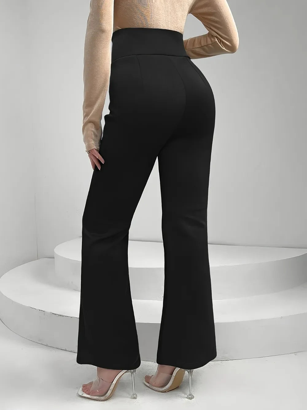 Lace Up Crisscross Bootcut Pants With Breathable Fabric - Southern Shores Clothing