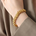 18K Gold-Plated Titanium Toggle Bracelet - Southern Shores Clothing