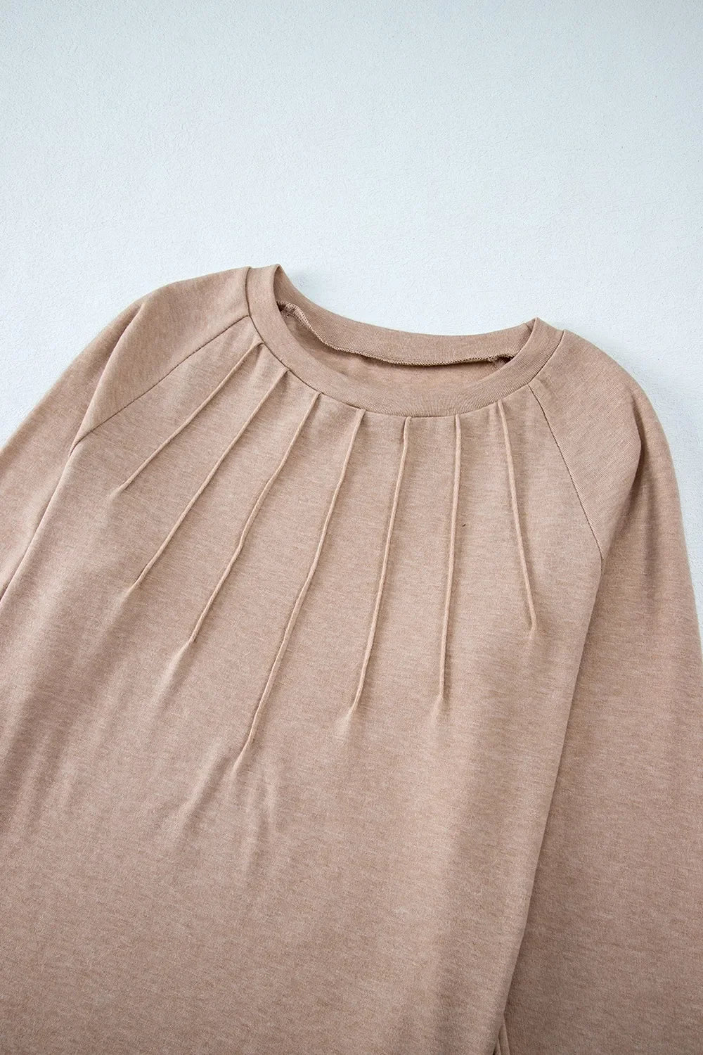 Texture Round Neck Long Sleeve T-Shirt - Southern Shores Clothing