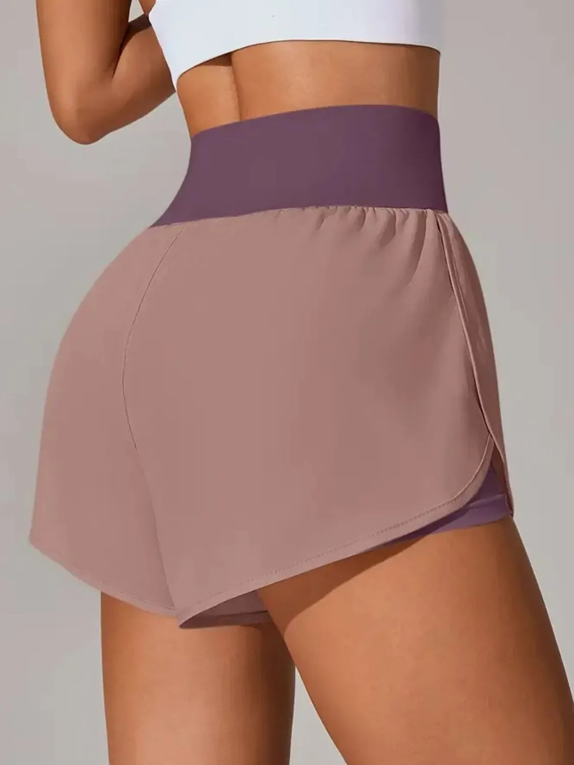 Pocketed High Waist Active Shorts For Daily Activities - Southern Shores Clothing