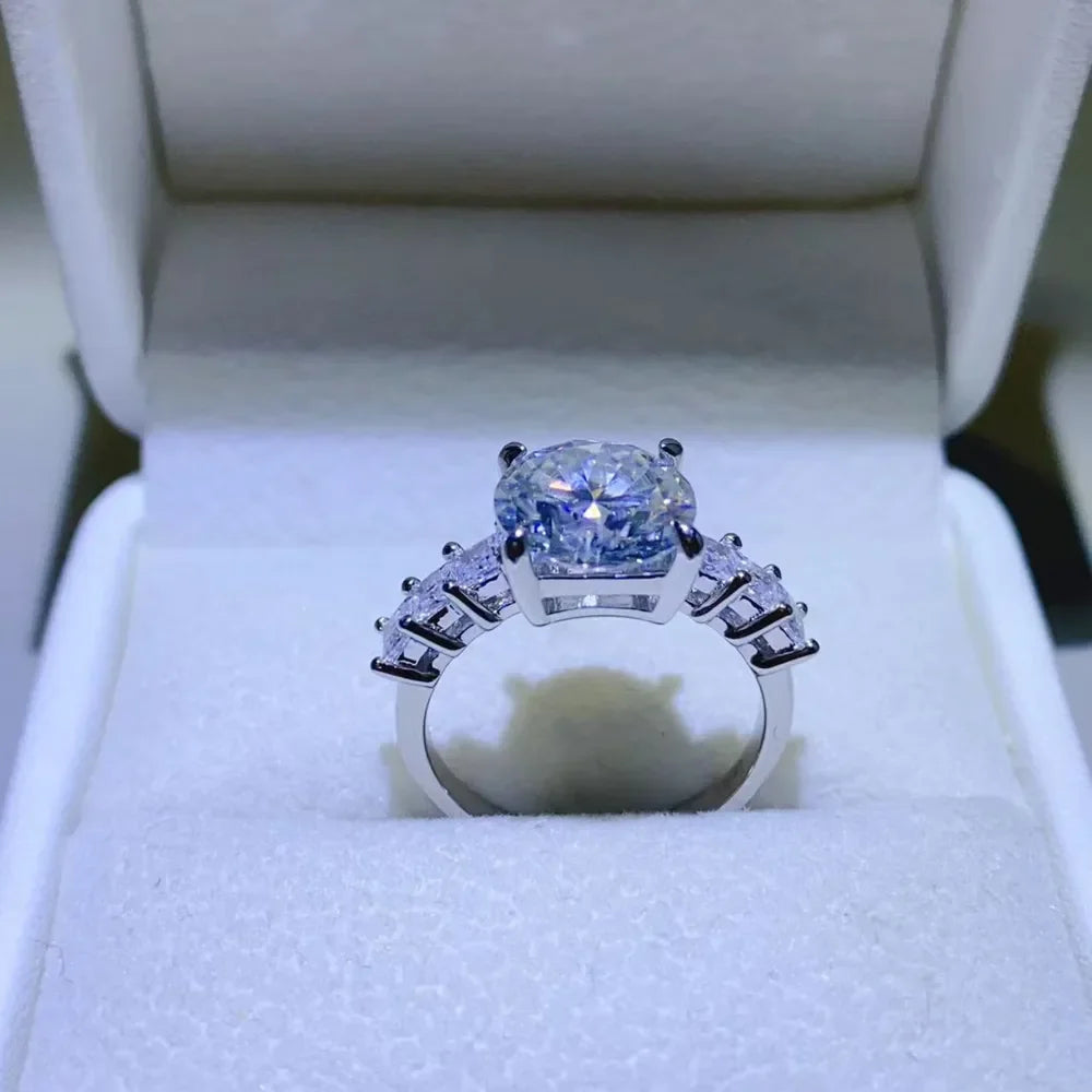 3 Carat Lab Created Moissanite Sterling Silver Ring - Southern Shores Clothing