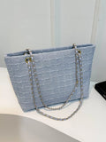 Classic Tweed Chain Shoulder Bag Polyester - Southern Shores Clothing