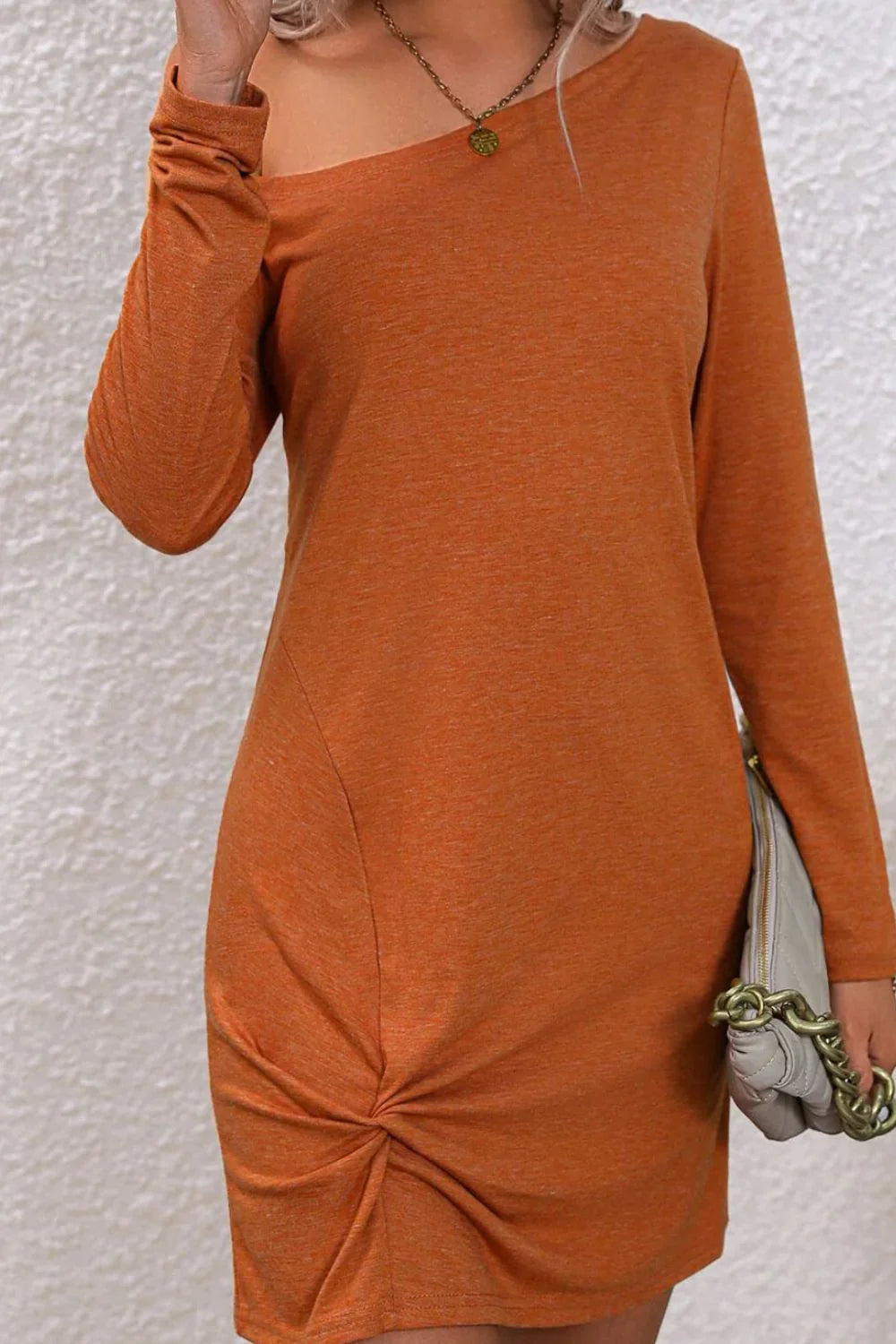 Twisted One-Shoulder Mini Dress - Southern Shores Clothing