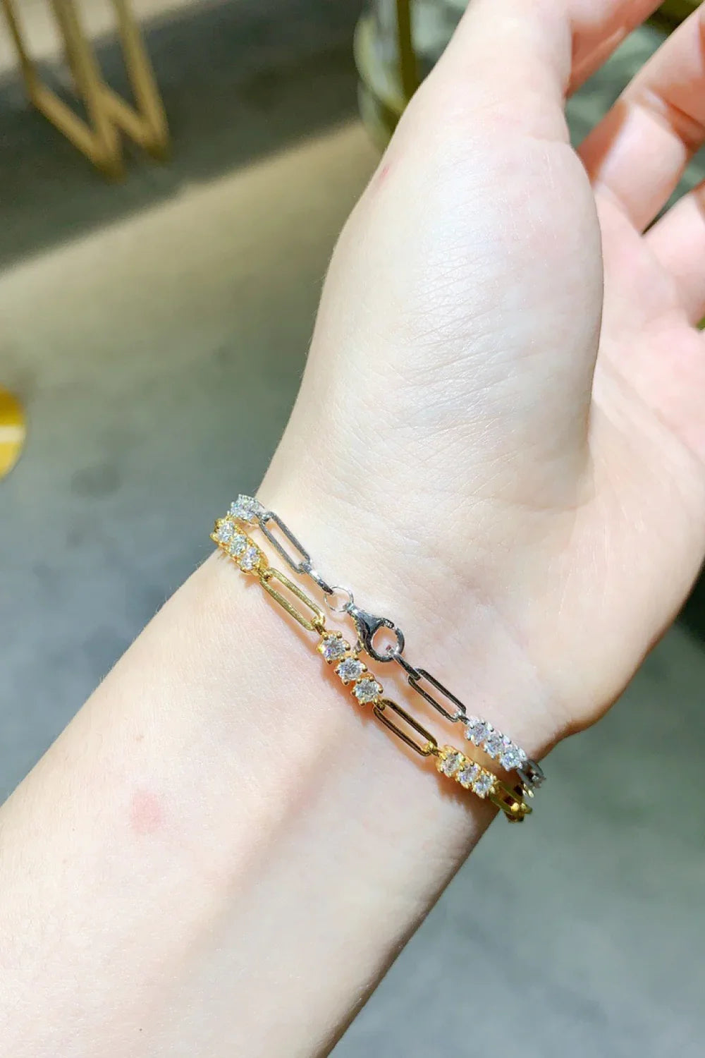 1.8 Carat Moissanite Sterling Silver Bracelet - Southern Shores Clothing