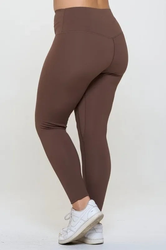 Fleece Lined High Waisted Leggings With Warmth - Southern Shores Clothing