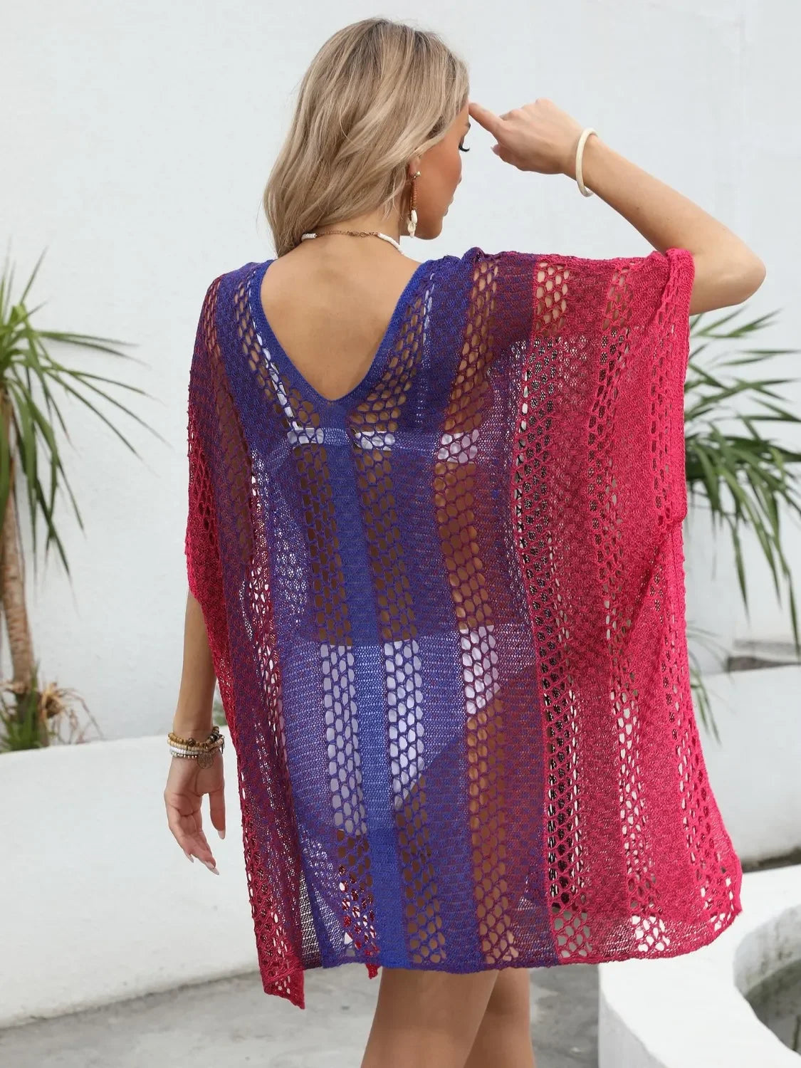 Gradient Crochet Beach Cover Up One Size - Southern Shores Clothing