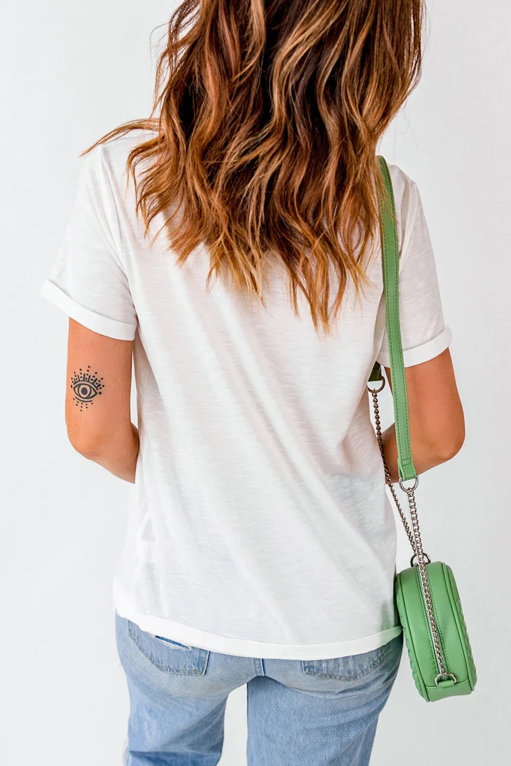 Nashville Music City Graphic Round Neck Stretchy Tee - Southern Shores Clothing