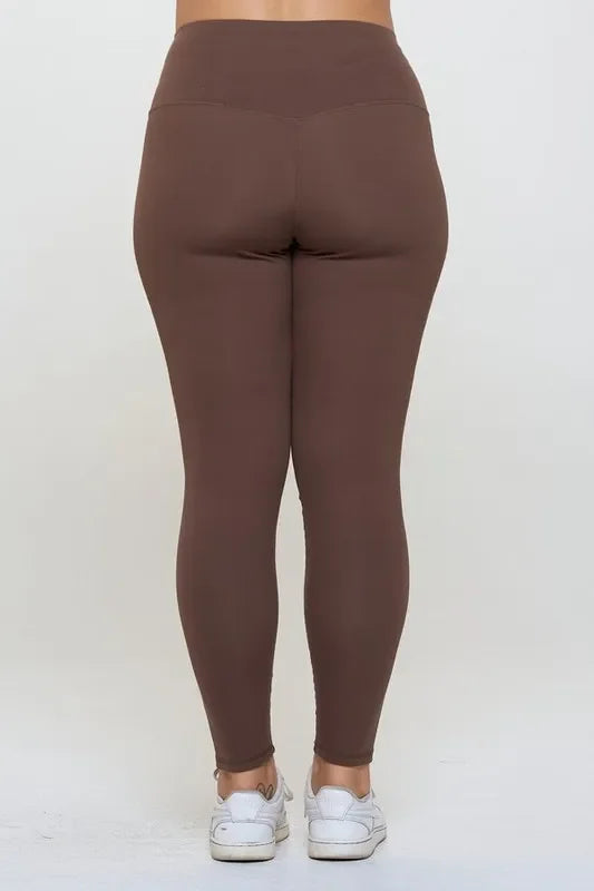 Fleece Lined High Waisted Leggings With Warmth - Southern Shores Clothing