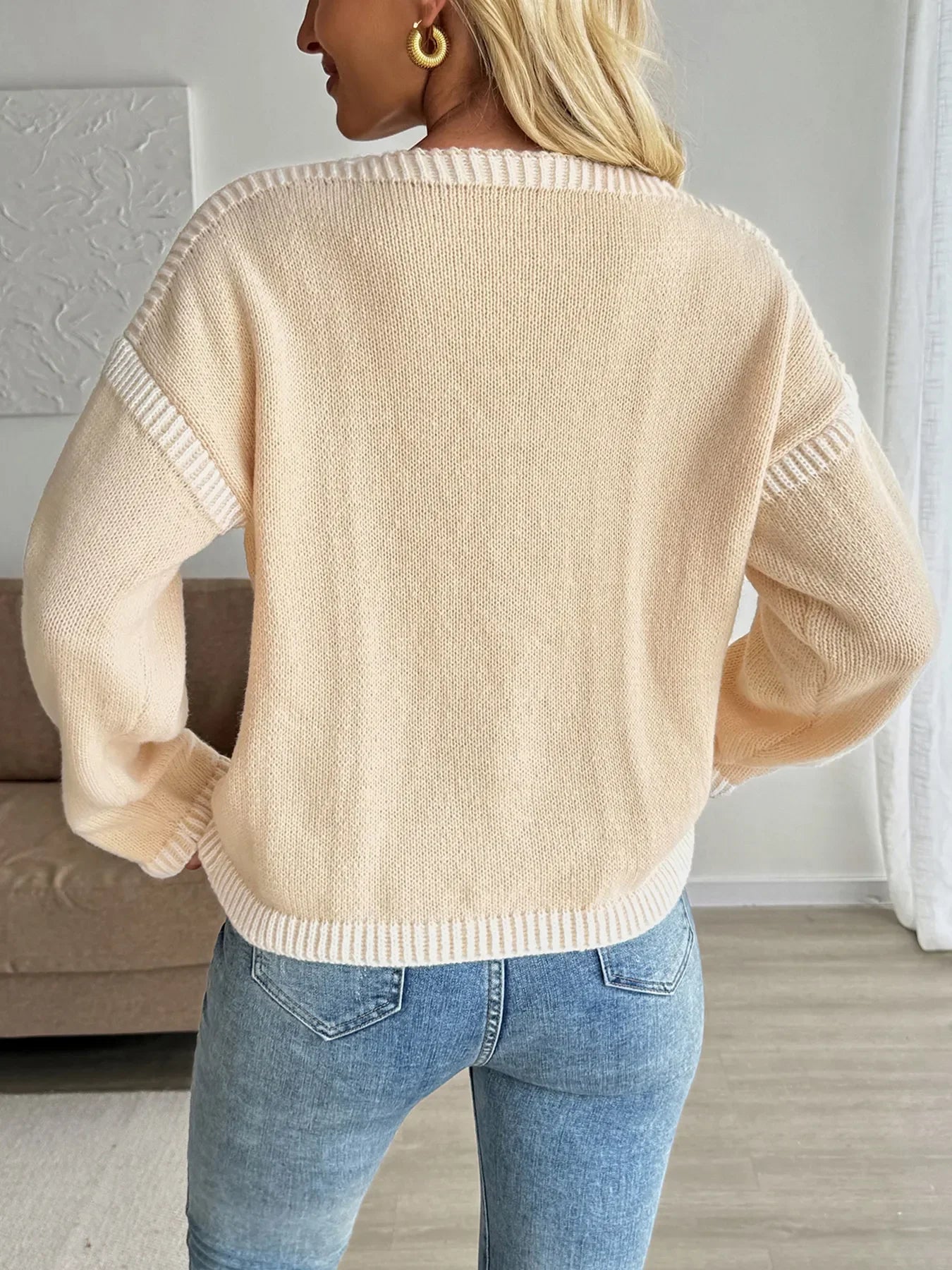 Soft Knit Tie-Front Long Sleeve Cardigan Stretchy - Southern Shores Clothing
