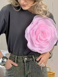 Floral Print Round Neck Short Sleeve T Shirt - Southern Shores Clothing