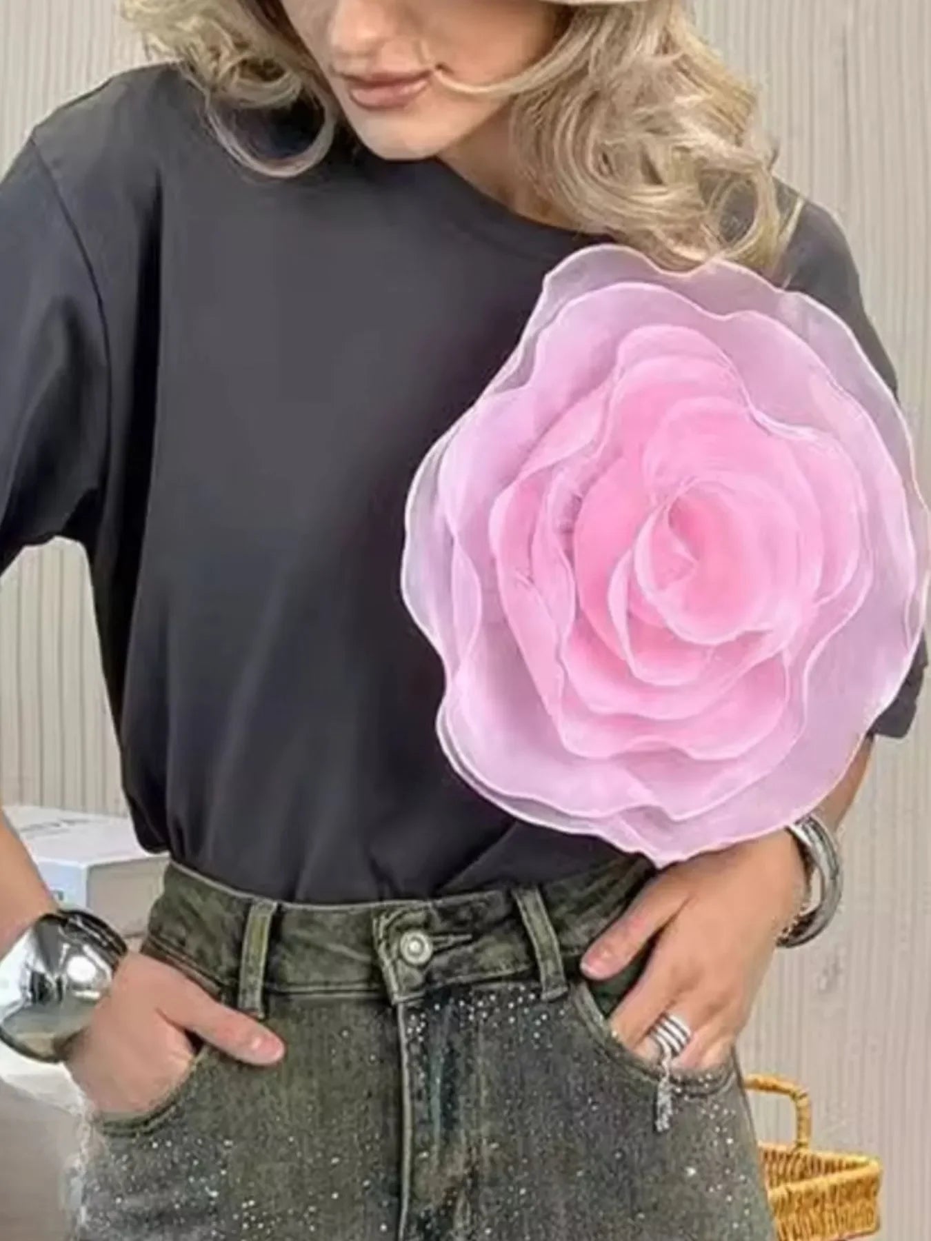 Floral Print Round Neck Short Sleeve T Shirt - Southern Shores Clothing
