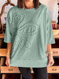 Round Neck Oversized T Shirt for Coastal Comfort - Southern Shores Clothing