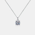 1 Carat Moissanite Sterling Silver Necklace - Southern Shores Clothing