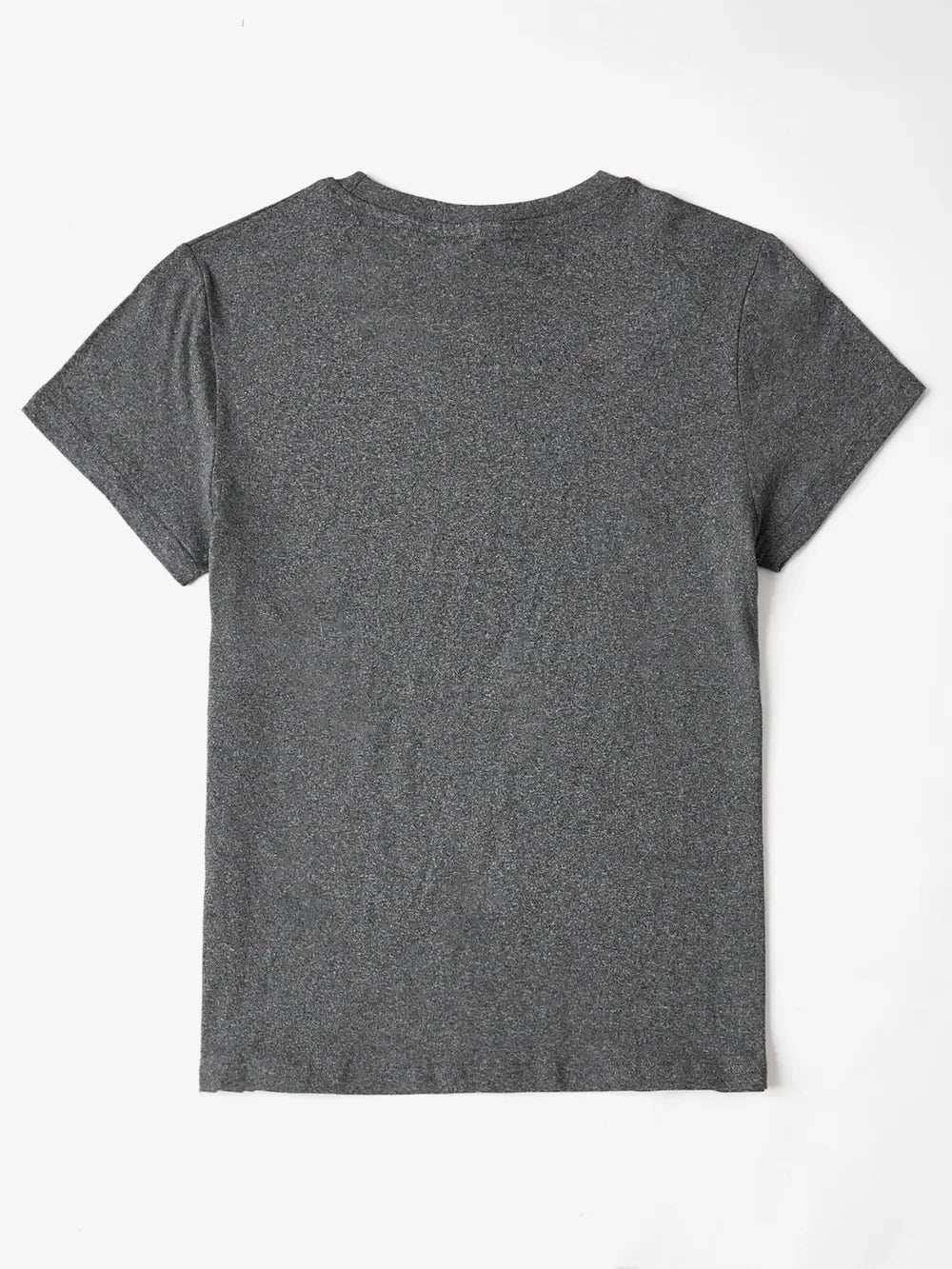 Graphic Heart Print Round Neck Short Sleeve T Shirt - Southern Shores Clothing