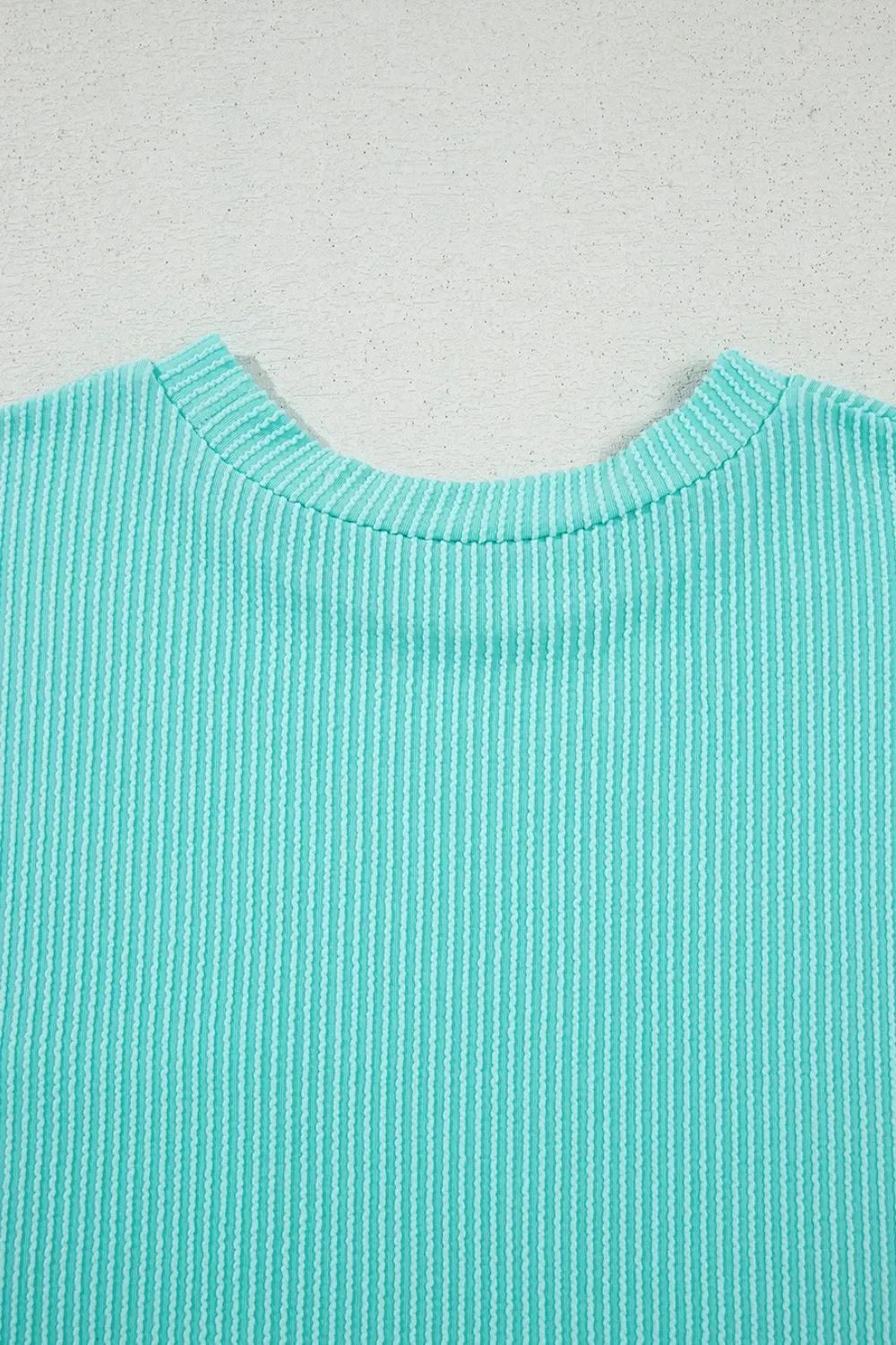 Corded Knit Pocketed Crew Neck T Shirt, Casual - Southern Shores Clothing