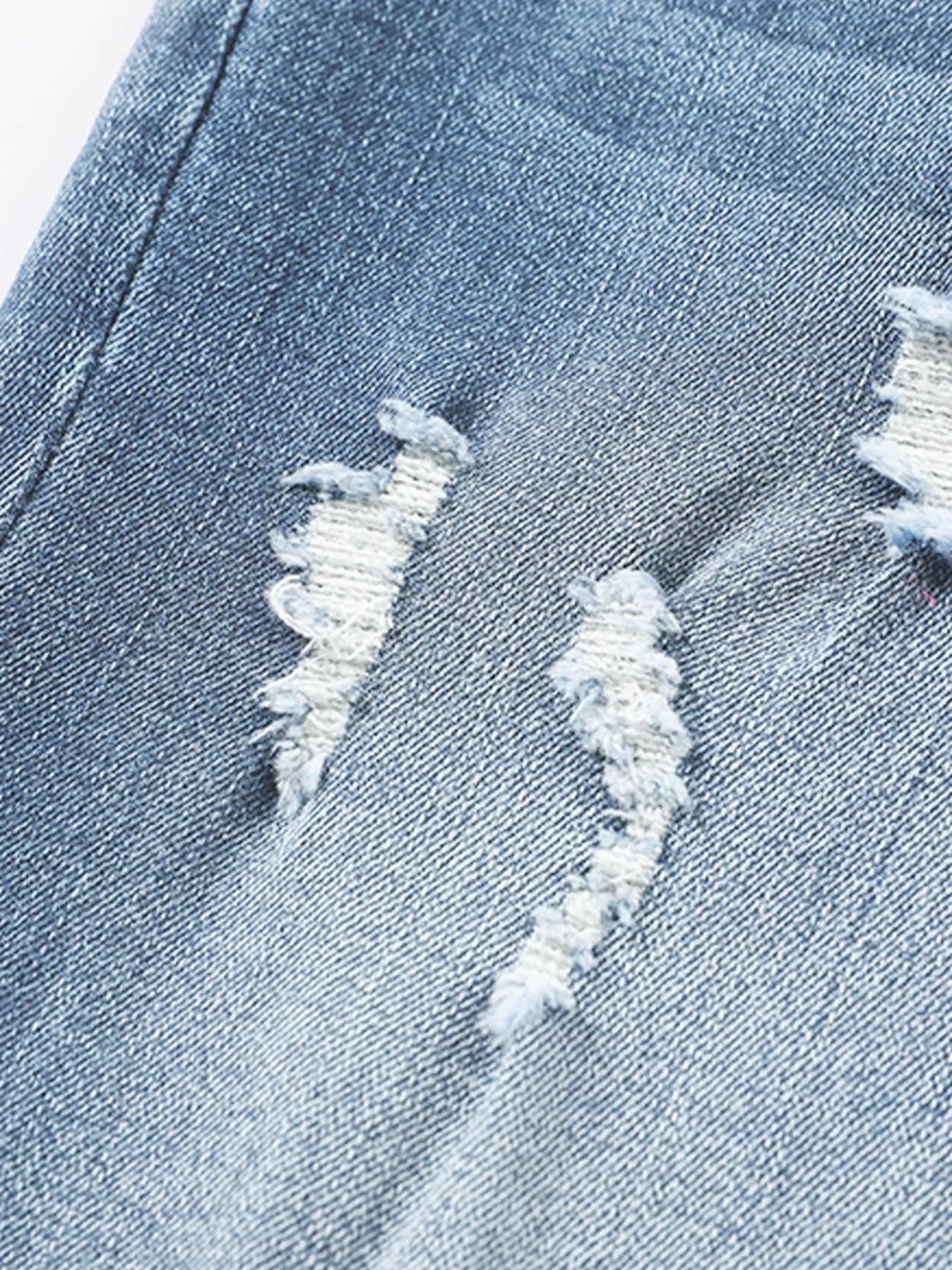 Coastal Inspired High Waist Distressed Straight Leg Jeans - Southern Shores Clothing