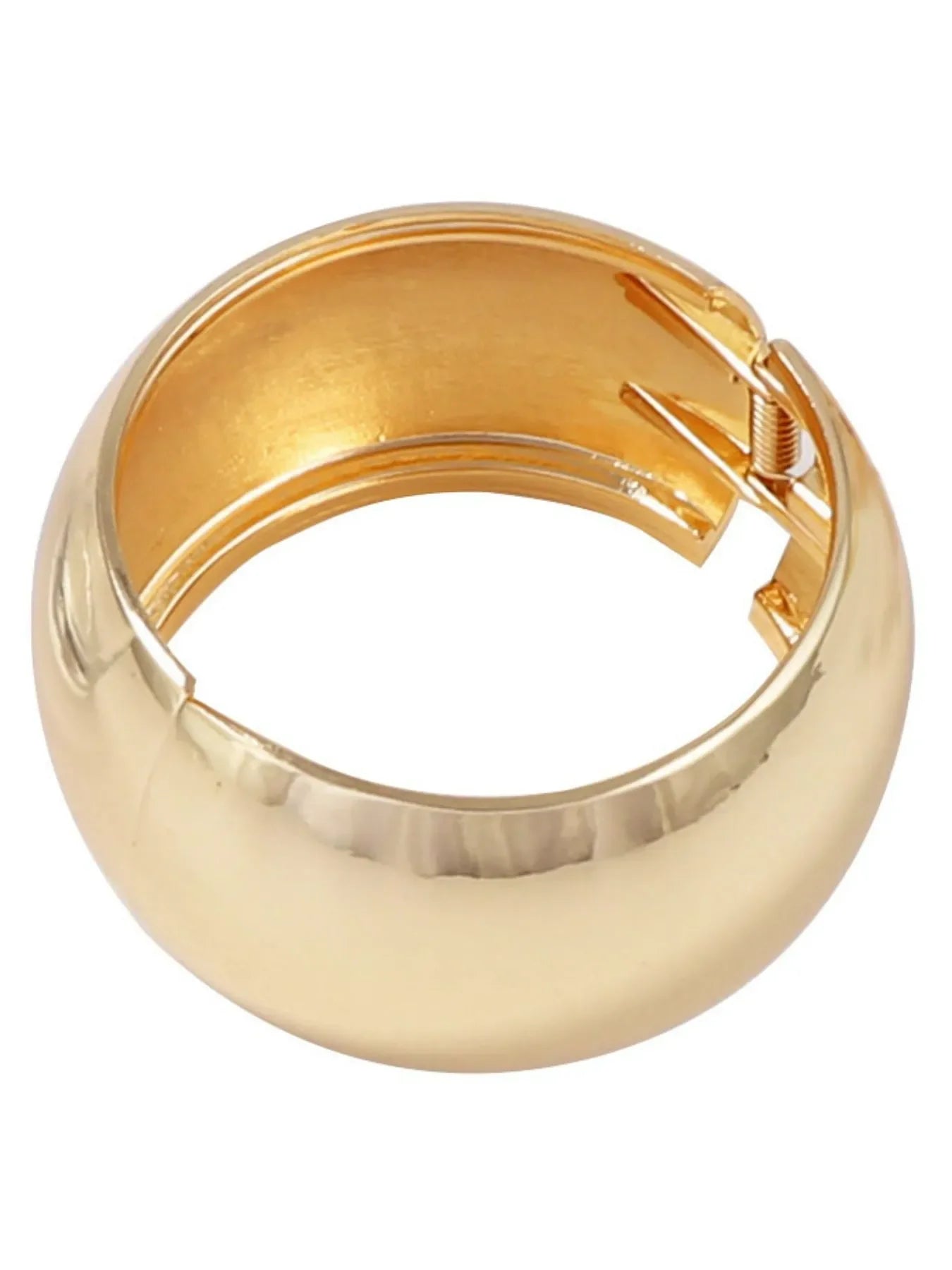 18K Gold-Plated Wide Band Adjustable Cuff Bracelet - Southern Shores Clothing