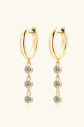 Minimalist Moissanite Sterling Silver Earrings - Southern Shores Clothing