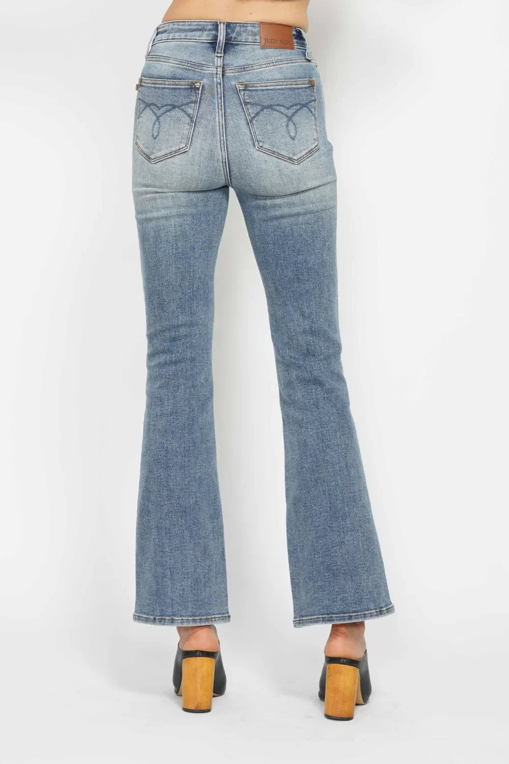Plus Size Bootcut Denim Jeans With Tummy Control - Southern Shores Clothing