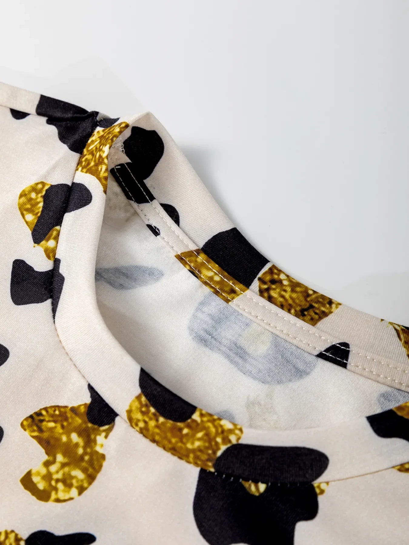 Leopard Print Slightly Stretchy Short Sleeve T Shirt - Southern Shores Clothing