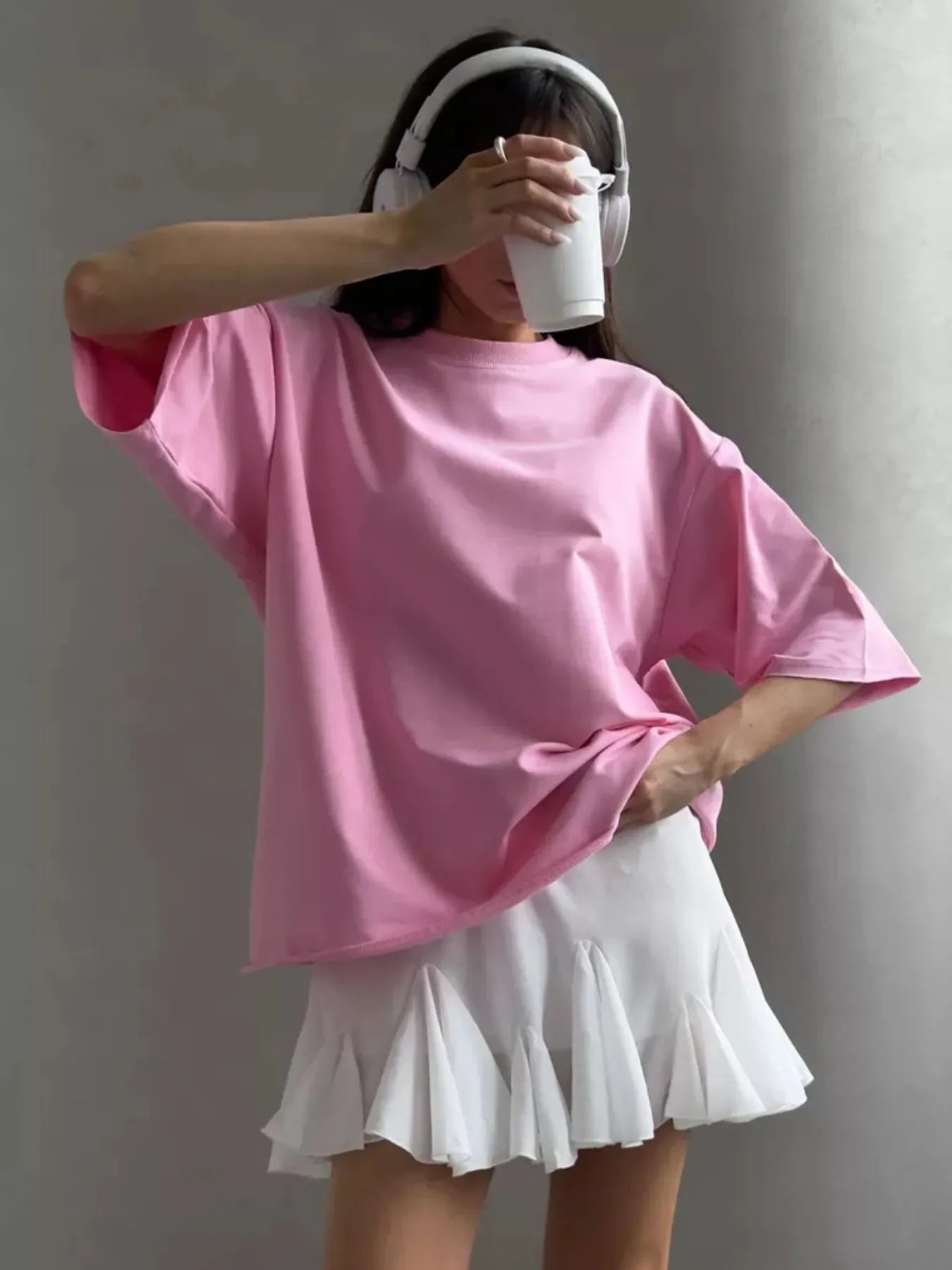 Oversized Round Neck Half Sleeve T Shirt With Relaxed Fit - Southern Shores Clothing