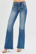 Tummy Control High Rise Flare Jeans Plus Size Denim - Southern Shores Clothing