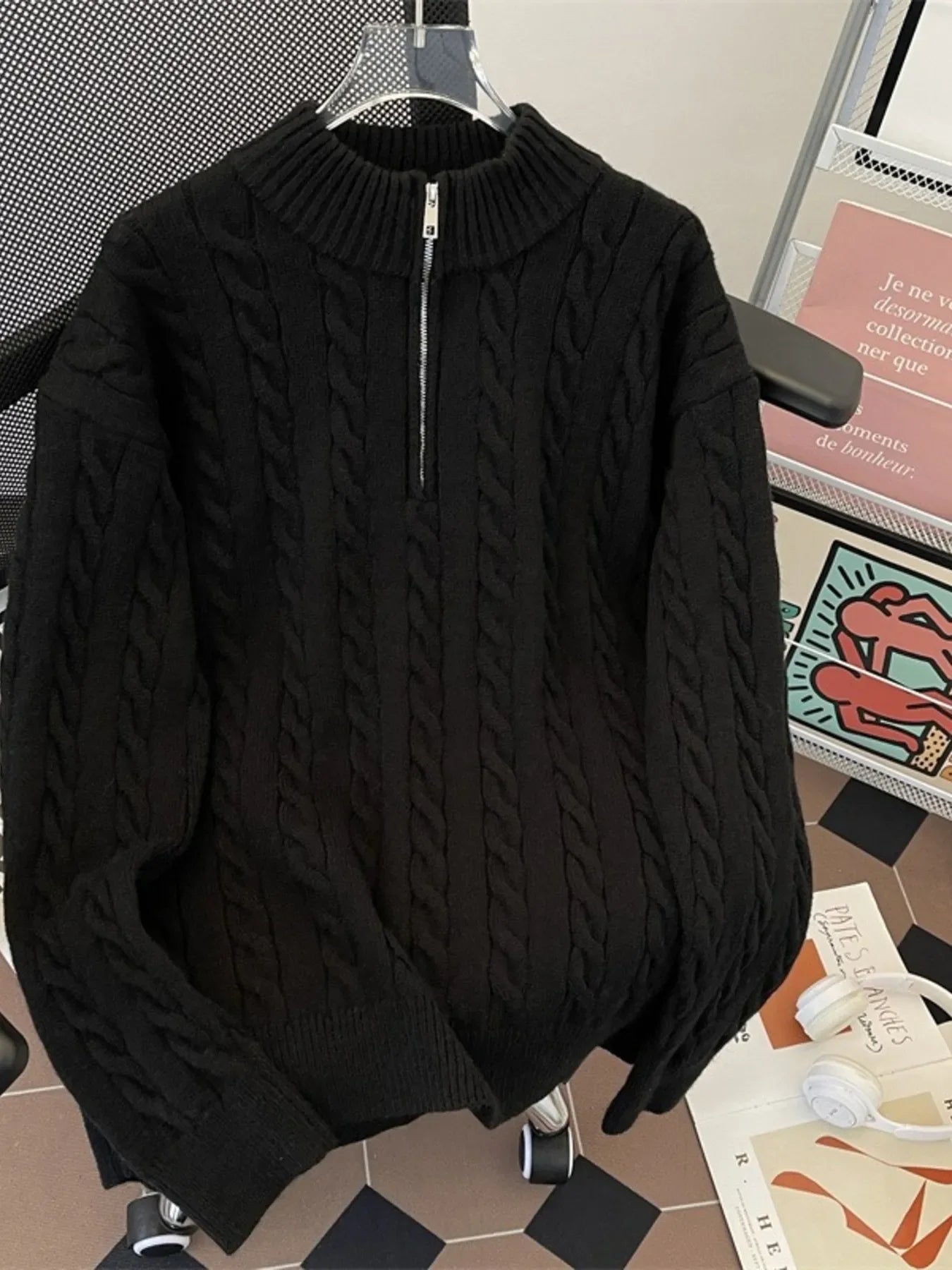 Cozy Cable Knit Half-Zip Pullover Coastal Wear - Southern Shores Clothing