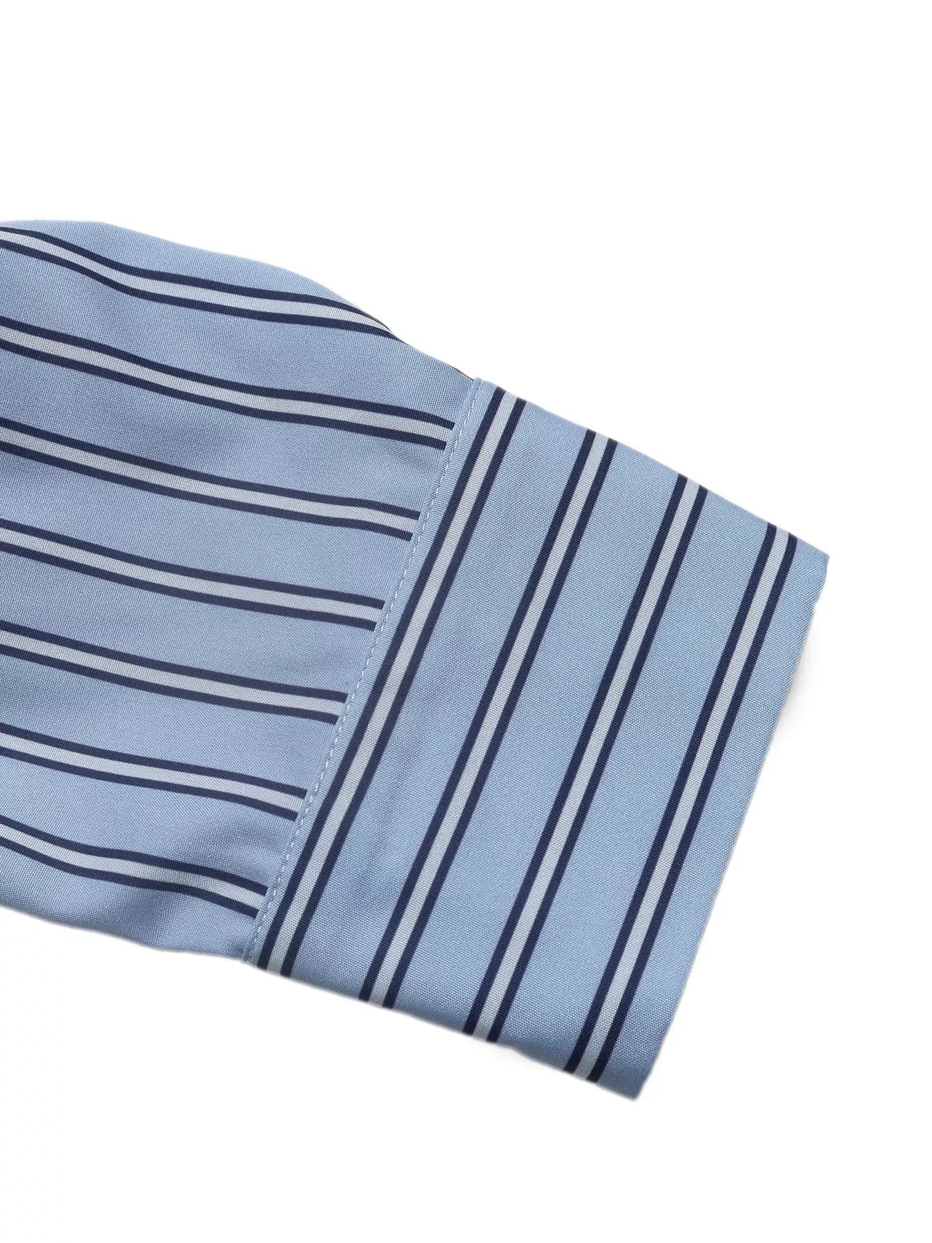 Striped Long Sleeve Buttoned Blouse With Bow Tie - Southern Shores Clothing