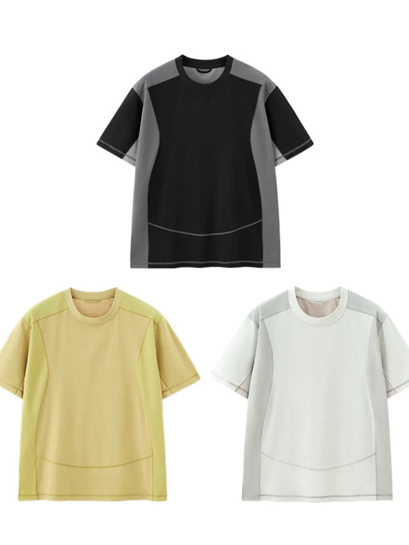 Relaxed Fit Contrast Stitch Polyester T Shirt - Southern Shores Clothing