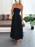 Smocked Tube Maxi Dress Coastal Summer Style - Southern Shores Clothing