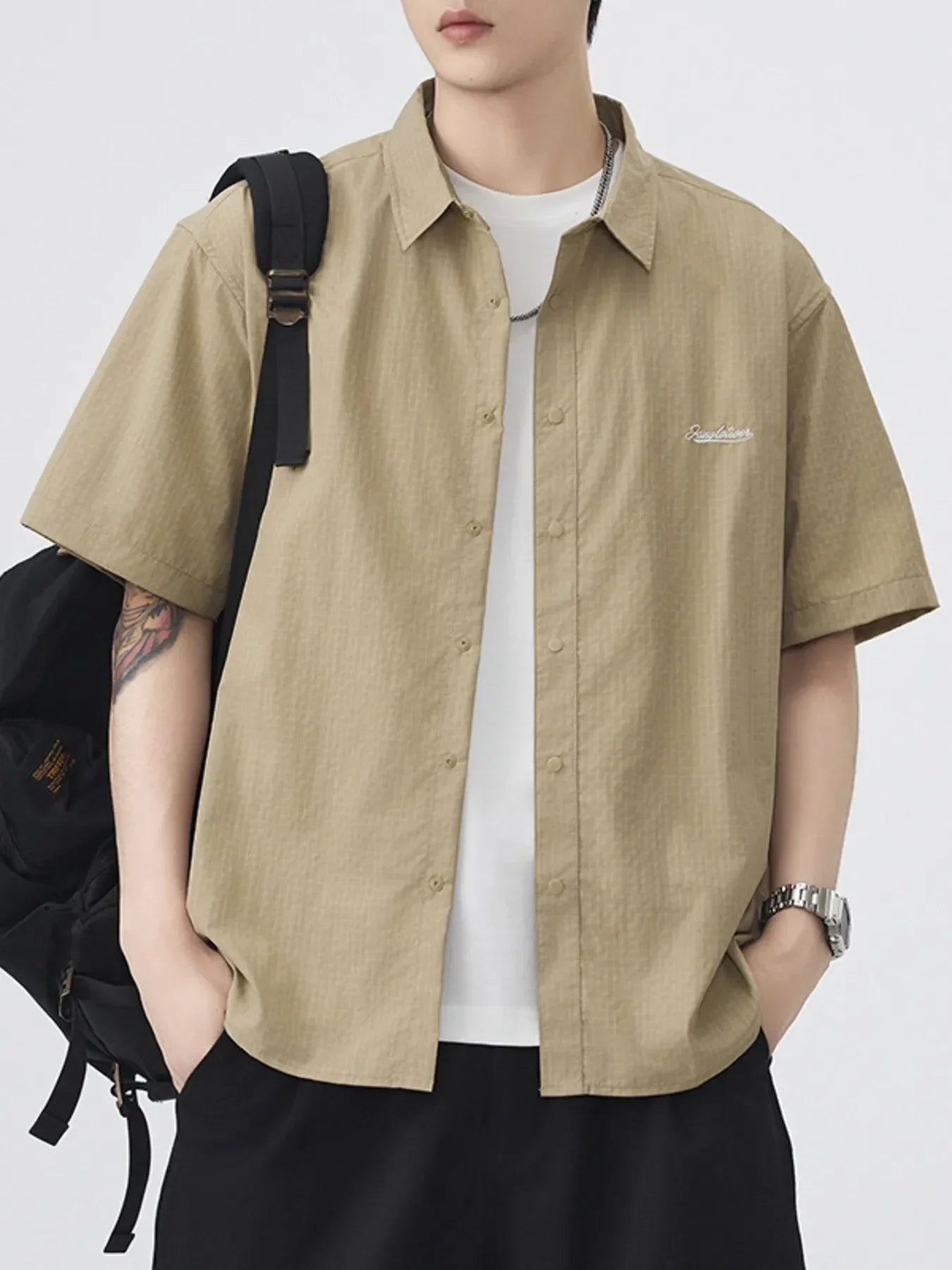 Plus Size Oversized Button Up Shirt Coastal Style