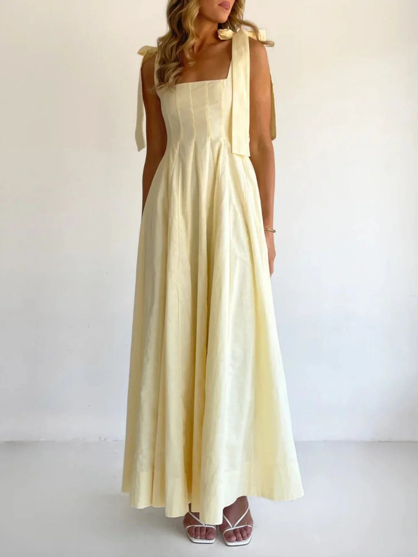 Gradient Tie Shoulder Maxi Dress With Adjustable Straps - Southern Shores Clothing