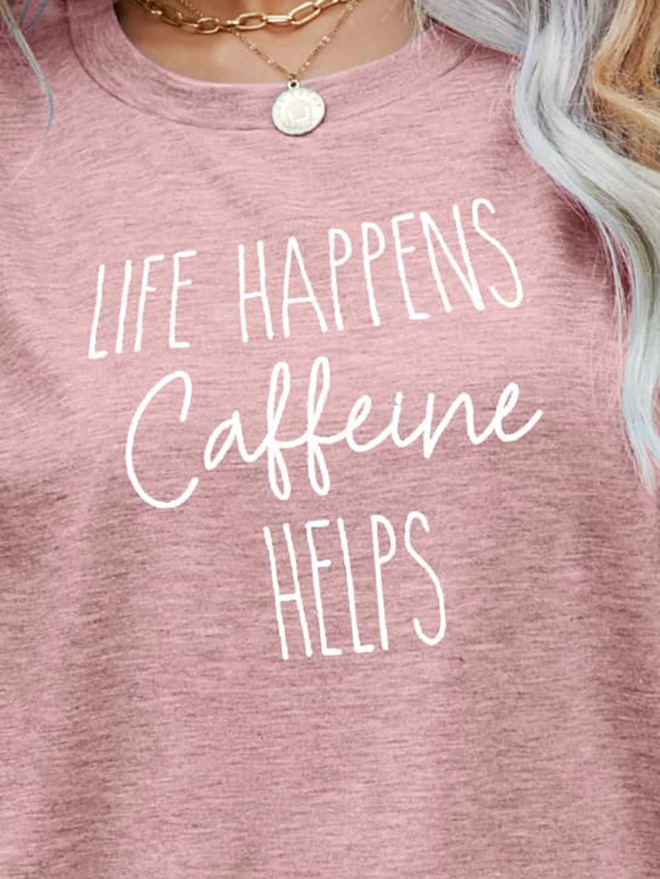 Slightly Stretchy Caffeine Graphic T-Shirt - Southern Shores Clothing