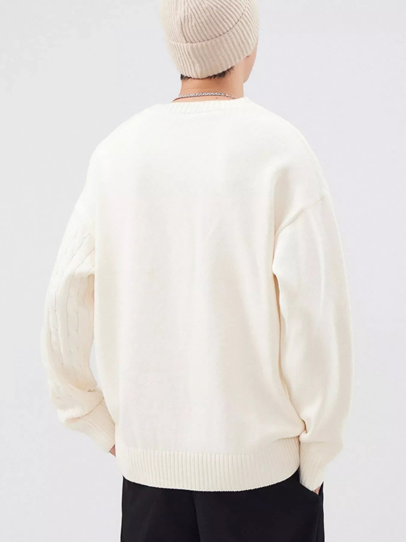 Plus Size Cable Knit Sweater With Relaxed Fit - Southern Shores Clothing