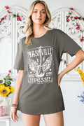 Nashville Music City Graphic T Shirt Casual Wear - Southern Shores Clothing