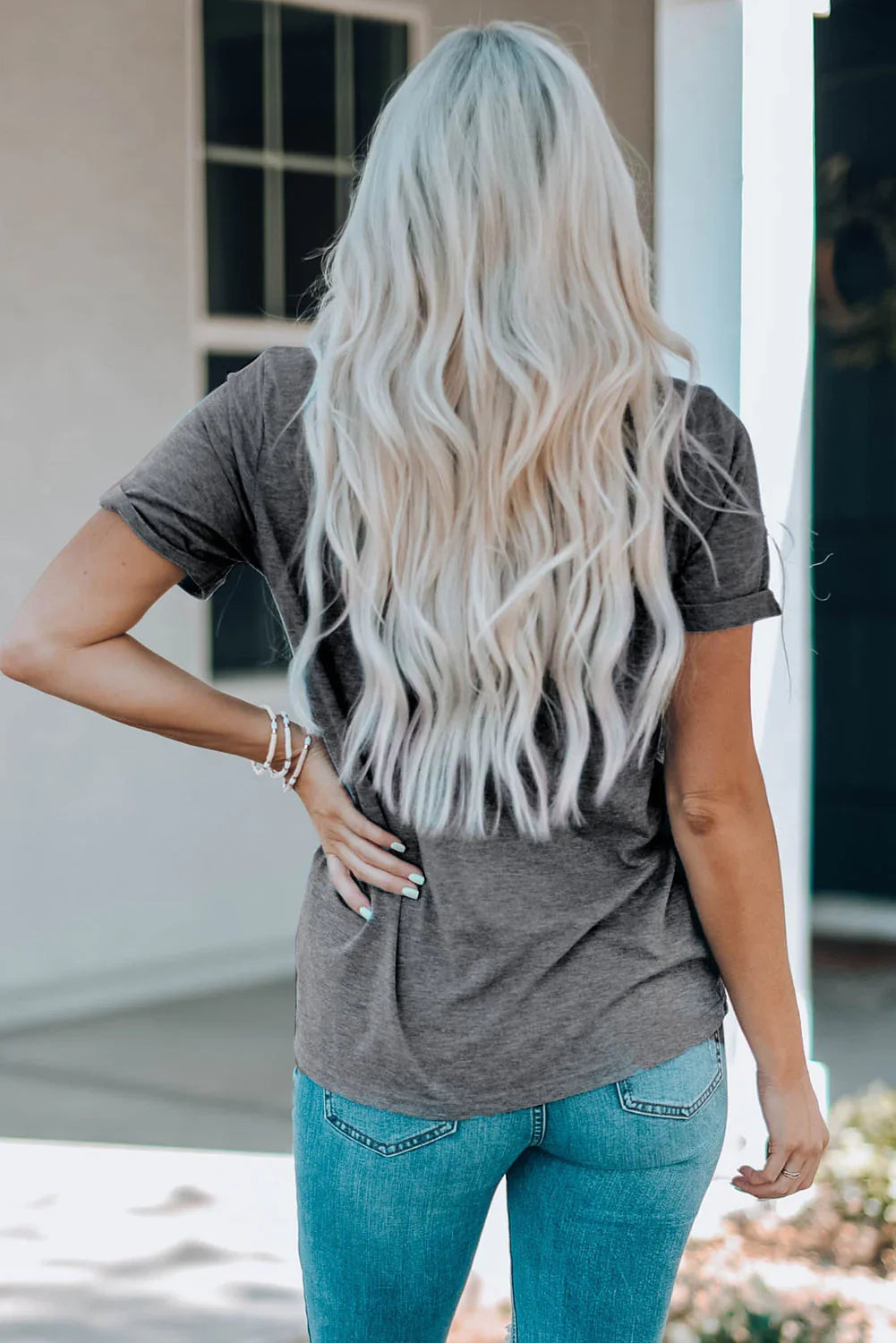 Leopard Print Graphic Short Sleeve Tee With Stretch - Southern Shores Clothing