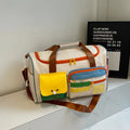 Polyester Multi-Pocket Block Duffel Bag Travel - Southern Shores Clothing