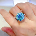 5 Ct Moissanite Sterling Silver Ring Coastal Sparkle - Southern Shores Clothing