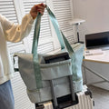 Multi-Pocket Oversize Nylon Duffel Bag With Multiple Pockets - Southern Shores Clothing