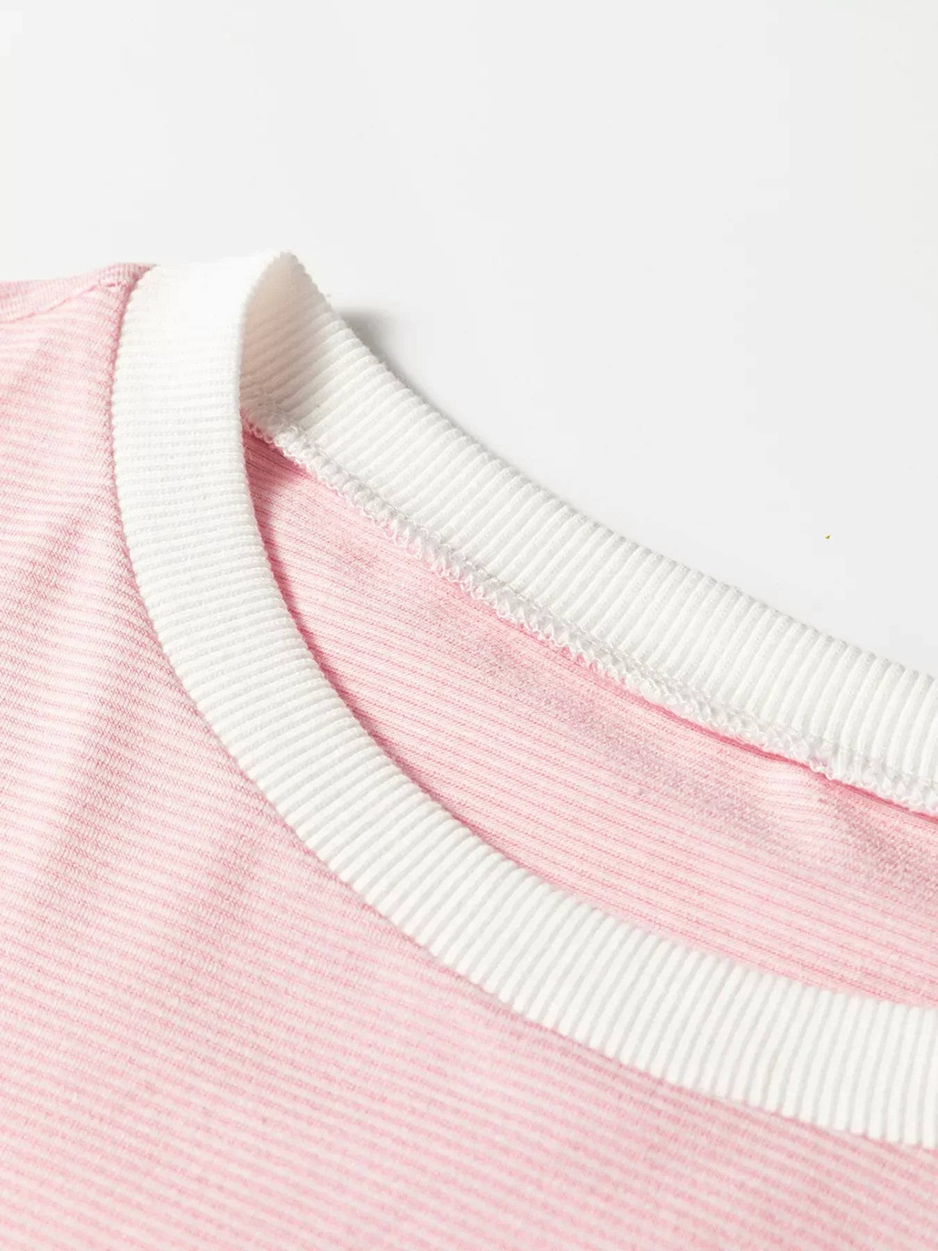 Stripe Contrast Edge Patchwork Long Sleeve Top - Southern Shores Clothing
