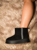 Round Toe Platform Boots With Two Inch Platform - Southern Shores Clothing