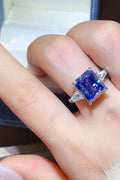 Elegant 5 Carat Platinum-Plated Moissanite Ring - Southern Shores Clothing