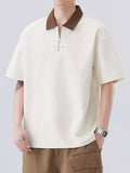 Plus Size Stretch Quarter Zip Short Sleeve Polo - Southern Shores Clothing