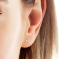 18K Gold Plated Sterling Silver Moissanite Stud Earrings - Southern Shores Clothing