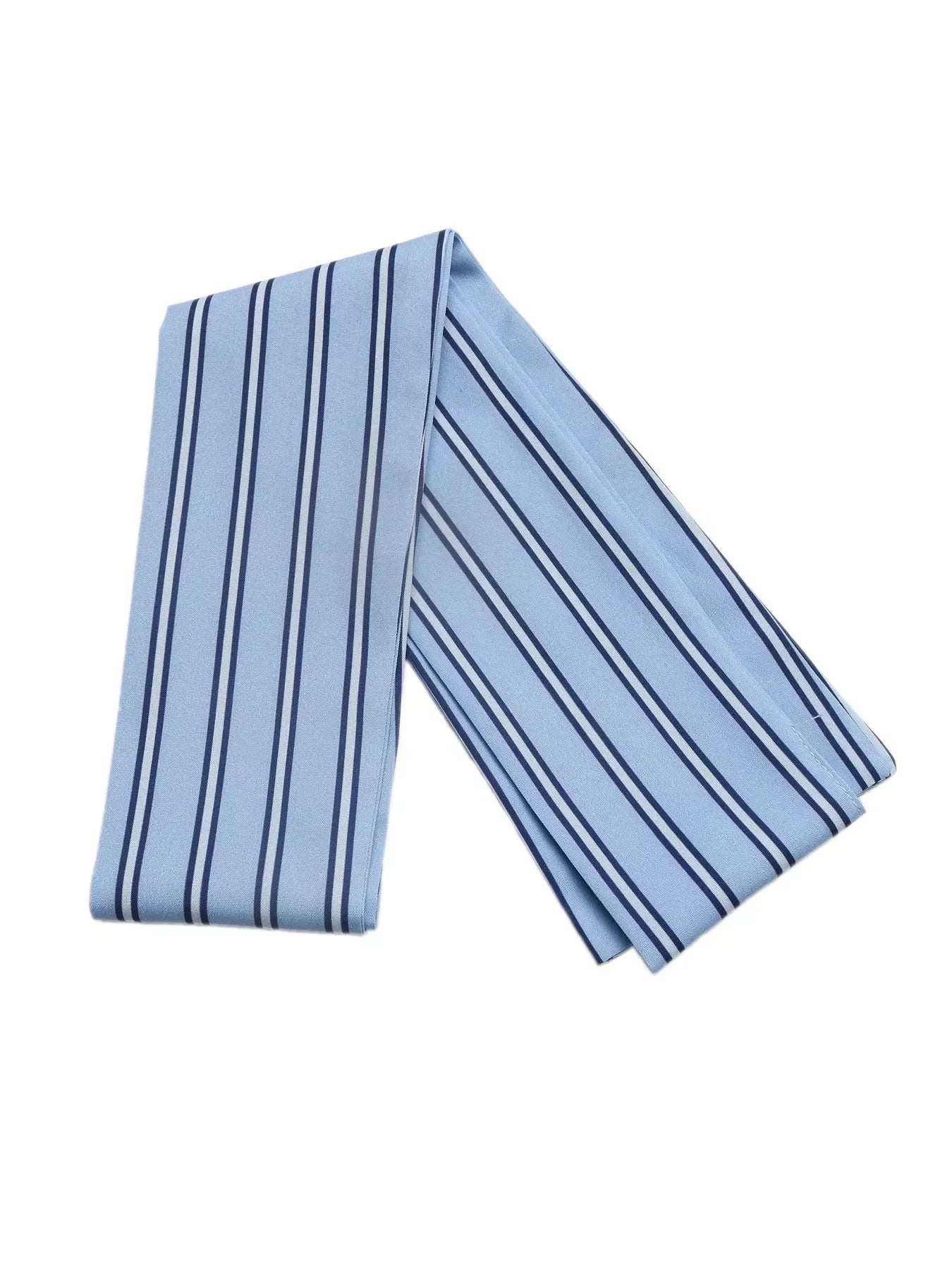 Striped Long Sleeve Buttoned Blouse With Bow Tie - Southern Shores Clothing