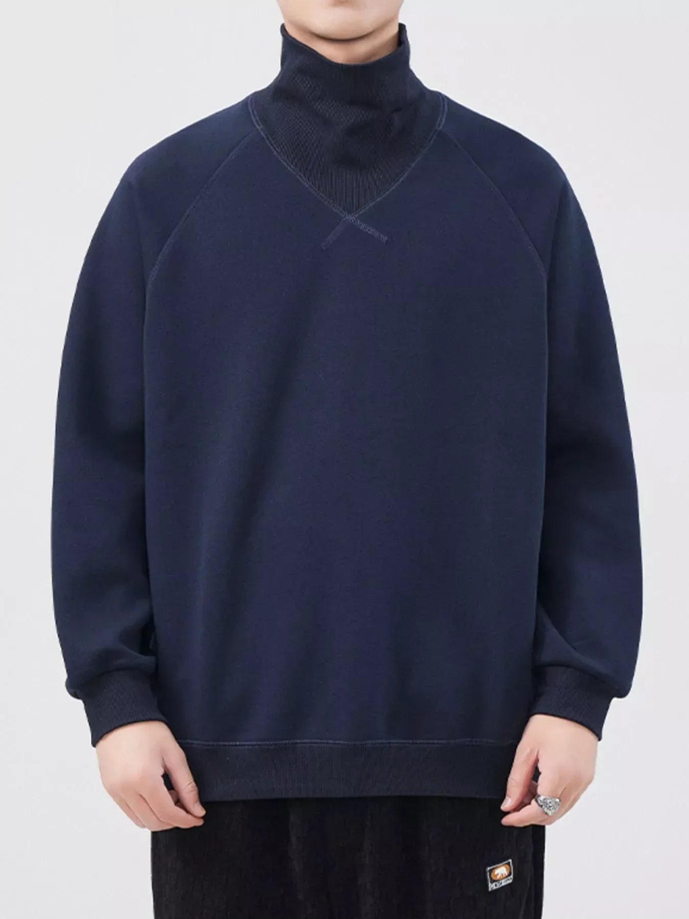 Coastal Plus Size Oversized Turtleneck Sweatshirt - Southern Shores Clothing